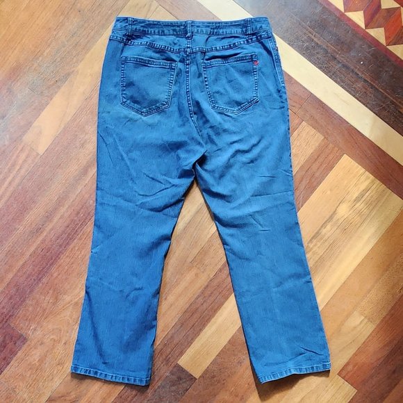 Denim 24/7 Medium Wash Boot Cut Jeans Size 14W - Picture 14 of 14